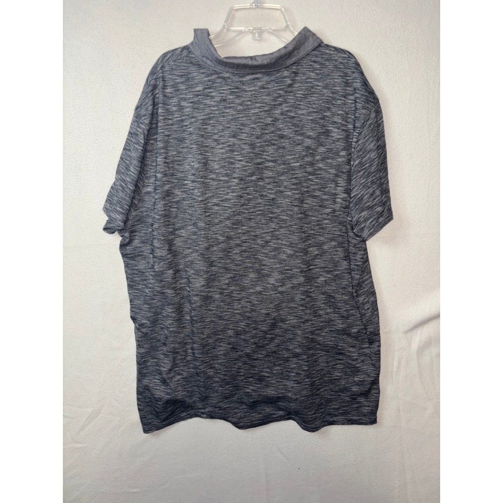 Polo Shirt Marc Anthony Mens XXL‎ Grey Space Dye Short Sleeve Knit Chest Pocket - Picture 3 of 3